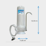 Μονή συσκευή φίλτρανσης άνω πάγκου - λευκή